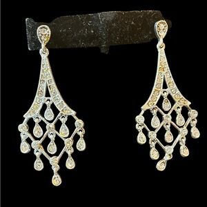 3/$20 rhinestone chandelier drop earrings